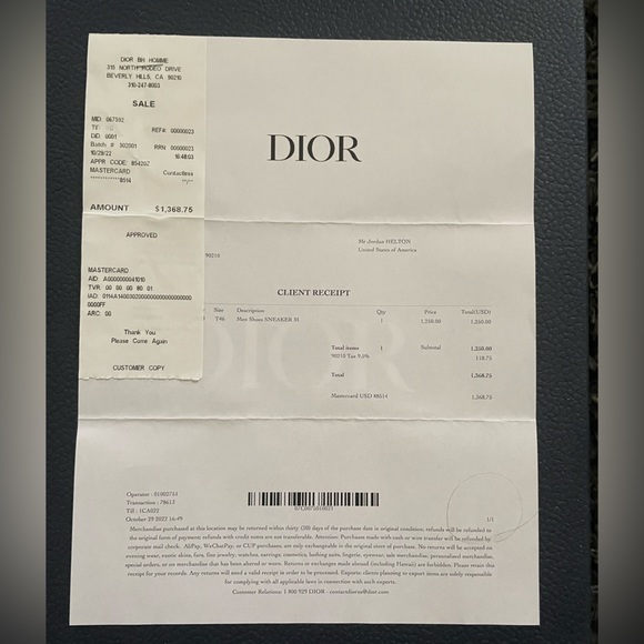 Dior baby blue B27 - Picture 6 of 14